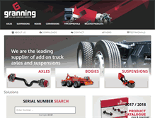 Tablet Screenshot of granningaxles.ie